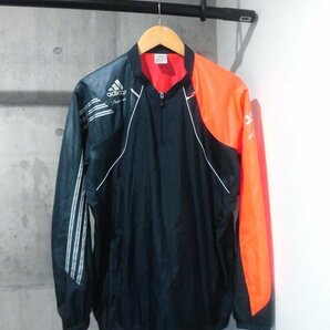 adidas professhonal Revo アディダスプロフェッショナル Revo 長袖ハーフジップ ウィンドジャケットO/裏地メッシュ ナイロン プルオーバーの画像2