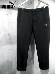 新品/PUMA GOLF プーマ ゴルフ/563879/Winter Weight Tech Pant/ロングパンツ W34/テックパンツ/黒 ブラック/メンズ