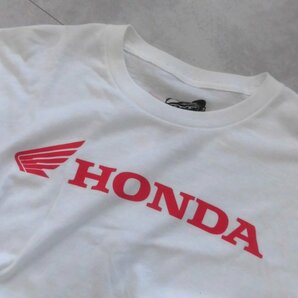 FOX RACING フォックスレーシング × HONDA ホンダ オフィシャル コラボ ロゴプリント半袖 TシャツXL/白 ホワイト/メンズ/バイクの画像4