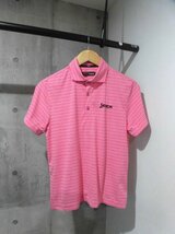 美品/SRIXON スリクソン by DESCENTE デサント/半袖シャツ/ポロシャツ/レディースM/ピンク/GOLF ゴルフ_画像2