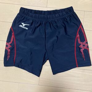 MIZUNO ミズノ 陸上 ショートタイツ サイズO 黒赤の画像1