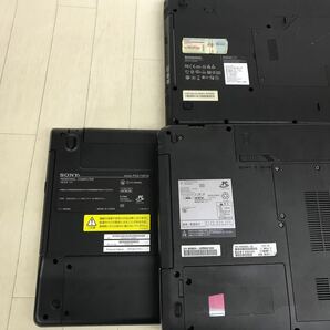 B1953 PC ノートパソコン 3台 まとめ FUJITSU SONY VAIO PCG-71B11N lenovo 色々 セット 動作未確認 ジャンクの画像10