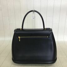 13510 VALENTINO GARAVANI ヴァレンティノ ガラヴァーニ 2way レザー ハンドバッグ ショルダーバッグ 黒 ゴールド金具_画像4