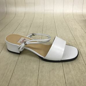 13527 美品 箱有 Marie femme マリー ファム レディース サンダル ホワイト系 Mサイズ（23.0〜23.5cm位）日本製 婦人靴の画像3
