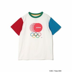 N　BEAMS × 東京2020　日本製　Tシャツ　男女兼用　S　子供　公式ライセンス　オリンピック　パラリンピック　エンブレム　ビームス　新品
