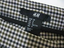N　雑誌掲載　H&M　チェック　パンツ　38　M　40　L　ブラウン　ベージュ　ボルドー　ブラック　アクアスキュータム　エイチアンドエム_画像2