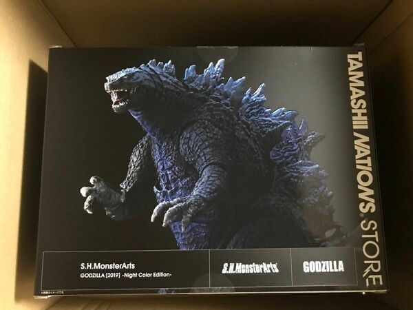 新品★魂ストア限定 S.H.MonsterArts モンスターアーツ ゴジラ (2019) Night Color Edition