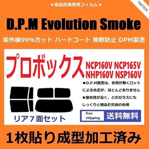 ◆１枚貼り成型加工済みフィルム◆ プロボックス NCP160V NCP165V NHP160V NSP160V　【EVOスモーク】 D.P.M Evolution Smoke ドライ成型