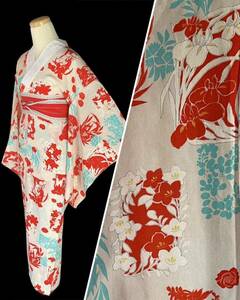 [.. лист магазин ] античный кимоно длинное нижнее кимоно одиночный . 100 ..... Taisho роман Showa современный Taisho ..