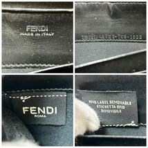 現行/入手困難◆FENDI フェンディ 長財布 ラウンドファスナー ジッピー ダイアゴナル ファブリック ズッカ柄 レザー PVC レッド ブラック_画像10