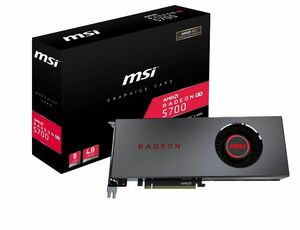 開封のみ 新品未使用 美品 AMD Radeon RX5700 8G msi グラフィックボード タバコ臭無し 本体のみ