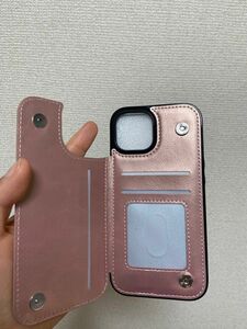 iPhone15 ケース スマホカバー カード収納 (カード入れ付)携帯ケース スマホケース　背面収納 カバー