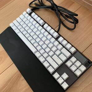 美品 SteelSeries Apex Pro TKL 2023 US配列 ホワイトキーキャップカスタム品 ゲーミングキーボード ラピットトリガー搭載の画像3