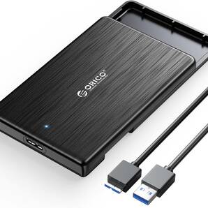 ORICO 2.5インチ HDD / SSD ケース USB3.0接続 SATA 3.0 ハードディスクケース UASP対応 4TBまで 9.5mm/7mm厚両対応 工具不要 2189U3