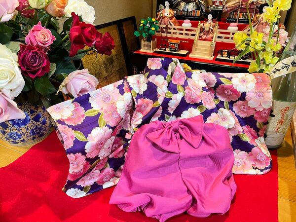 お祝い着 袴 かぼちゃパンツ 女児80