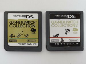 ユ■/Zこ7744　Nintendo DS ソフトのみ / ゲームウォッチコレクション GAME＆WATCH COLLECTION、GAME＆WATCH COLLECTION2 /読込OK/保証無