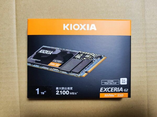 1TB 内蔵SSD 国産TLC搭載 KIOXIA SSD-CK1.0N3G2/N M.2 NVMe EXCERIA G2
