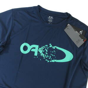 新品◆OAKLEY◆吸汗速乾 UPF15＋ ENHANCE MESH SS TEE 11.0 エンハンス メッシュ 半袖 Tシャツ US S JPN M 紺◆オークリー◆J2274の画像3