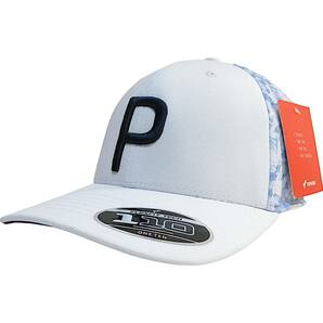 新品◆PUMA GOLF◆16ビット フローラル P110 スナップバック キャップ ブライトホワイト◆プーマ ゴルフ 帽子◆J2347の画像1