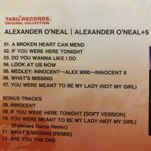 【即決】Alexander O’Neal/イノセント＋5 Jam&Lewisプロデュース 80年代ソウル名盤！国内盤帯付 _画像6