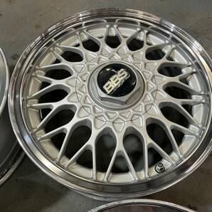 BBS！RG！14インチ！4本セット！6J+45！PCD100 4穴！キャップレンチおまけ付き！軽自動車にピッタリ！売切！新潟発！の画像3