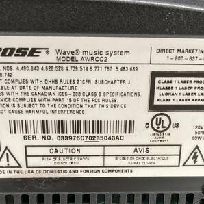 〈オーディオ〉BOSE ボーズ Wave music system AWRCCC2 リモコン付き【中古/現状品/通電確認済/訳あり品】004487-17の画像8