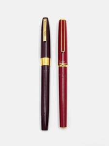 〈文具〉万年筆2点　SHEAFFER ペン先14K刻印　PILOT ペン先 14K-585刻印　筆記用具【中古/現状品/試筆未確認】004416-③