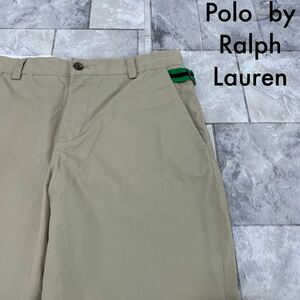 Polo by Ralph Lauren ポロ ラルフローレン チノパン コットンパンツ 薄手 カジュアルパンツ ベージュ 刺繍ロゴ サイズ160 玉SS1724