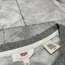 Levi's リーバイス sweat スウェット トレーナー ビッグプリントロゴ アメカジ カジュアル ラグラン グレー サイズS 玉FL3518_画像2