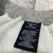 Tommy Hilfiger トミーヒルフィガー sweatpants スウェットパンツ USA企画 刺繍ロゴ 裾サイドジップ グレー サイズL 玉SS1709_画像3