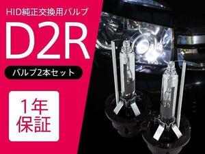 スカイライン 後期 V35 純正HID車 交換バルブ D2R 6000K 8000K 選択 ヘッドライト 2本セット