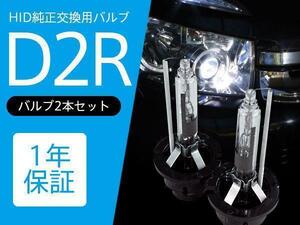 パジェロ 後期 V6/70系 純正HID車 交換バルブ D2R 6000K 8000K 選択 ヘッドライト 2本セット