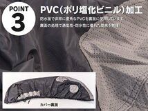 高品質オックス300D★防犯性が高いブラックカラー★ ジェットスキーカバー 325×120×98cm PVCコーティング アウトドア_画像4