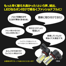 【ネコポス限定送料無料】LED フォグ バルブ H11 4SMD ホワイト 2個 プリメーラ ワゴン(MC後) P12 H15.7～H17.12_画像2