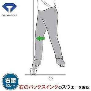 ダイヤゴルフ(DAIYA GOLF) アライメントスティックギア ゴルフ練習器具 スイング練習器具 パター練習器具 パット練習器具の画像6