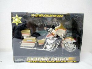  that 2 dead stock 1/9 highway Patrol die-cast metal bike HIGHWAY PATROL BIKE