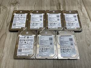 #0561-0425 7台SET Seagate 1TB HDD - SAS / ST1000NX0323 / 7200rpm - 12Gb 2.5インチ 発送サイズ:80予定