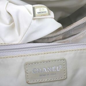 ★1円スタート 売り切り★CHANEL/シャネル★ニュートラベルライン★ナイロン ジャガード キャンバス★ベージュ★斜め掛け ショルダーバッグの画像9