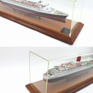 ★1円スタート 売り切り★CUNARD/キュナード ライン★QUEEN ELIZABETH Ⅱ/クイーンエリザベス 2★ケース 台座付属 正規品 模型★ABランク★の画像2