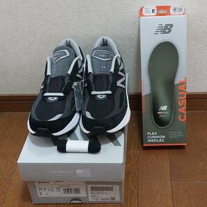 新品 New Balance M990BK6 990V6 27CM ニューバランス SUPERFEETインソール付き スーパーフィート 国内正規品の画像1