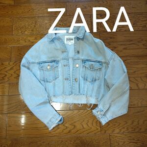 ZARA　ショート　オーバーサイズ　 デニムジャケット　レディース　Sサイズ