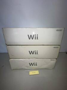 任天堂 ニンテンドー Wii 本体 3セット 未検品ジャンク Nintendo Wii no.169