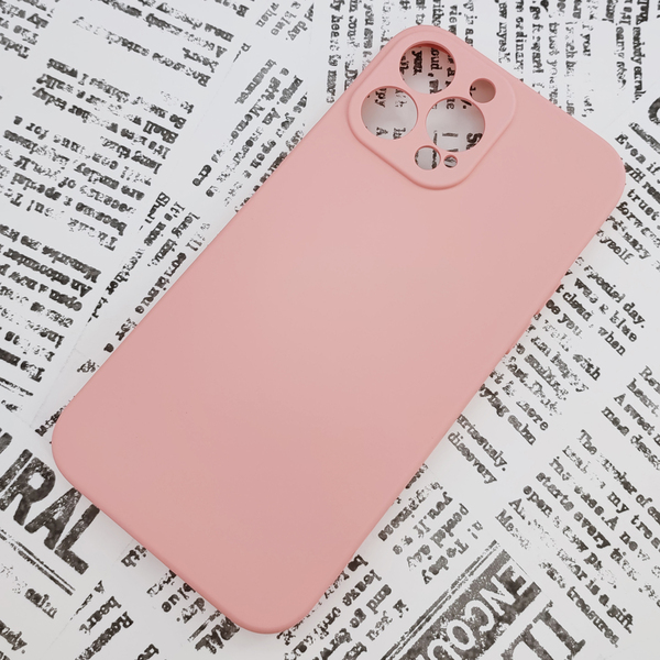 iPhone 13ProMax シリコンケース [09] ピンク (1)