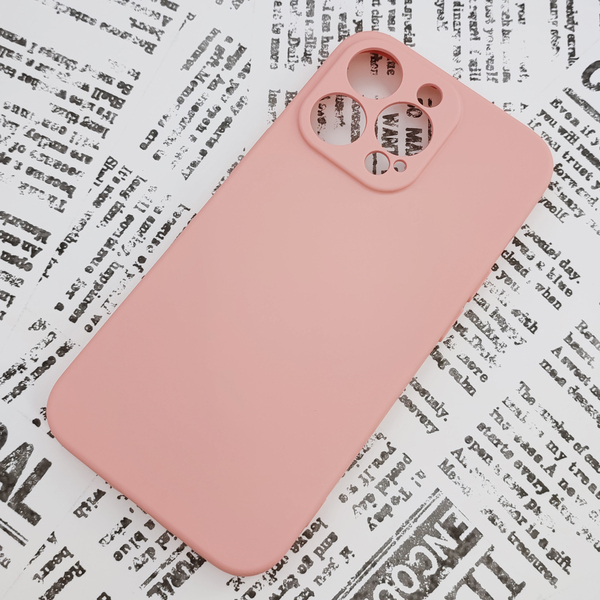 iPhone 13Pro シリコンケース [09] ピンク (2)