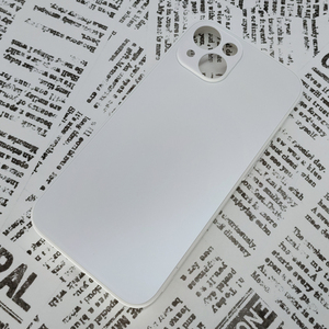 iPhone 14 ガラス背面シリコンケース [24]ホワイト (3)