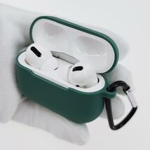 AirPods Pro シリコンケース [01] ダークグリーン (4)_画像4