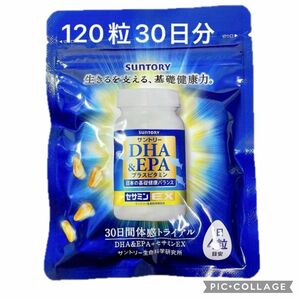 サントリー DHA EPA プラスビタミン サプリメント セサミン EX セサミンEX　120粒　30日間