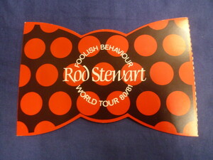 ○ MM74 ロッド・スチュワート Rod Stewart 1981年 来日公演 チケット 半券