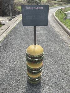 ★ハンバーガー型　看板　置物　店舗用　コレクション　業務用　飲食店★