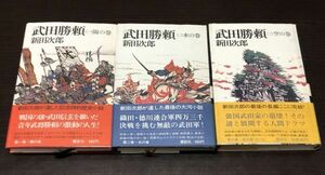 送料込! 武田勝頼 一 二 三巻 ①②③ 全3巻揃 新田次郎 陽の巻 水の巻 空の巻 単行本 3冊セット 講談社 帯付き (Y20)